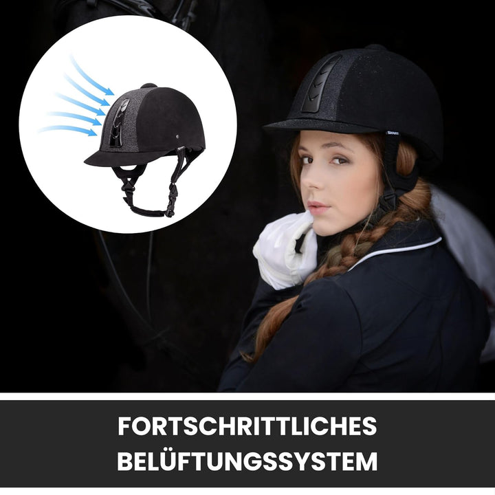 Start Sport+ Reithelm – Leichter und sicherer Pferdehelm für Erwachsene und Kinder mit effektivem Be