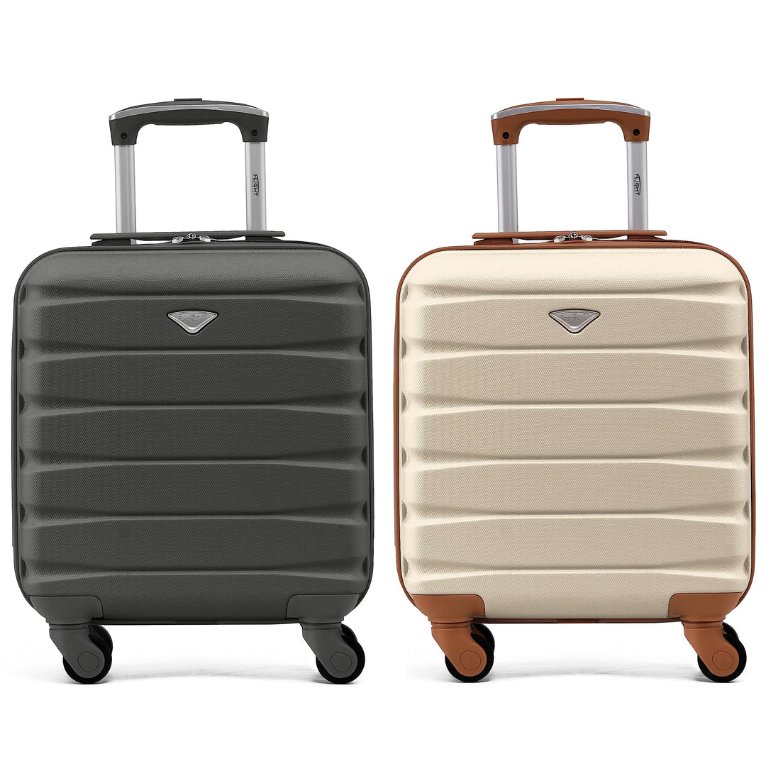Flight Knight Leichtes, starres ABS-Handgepack mit 4 Radern, zugelassen fur uber 100 Fluggesellschaf