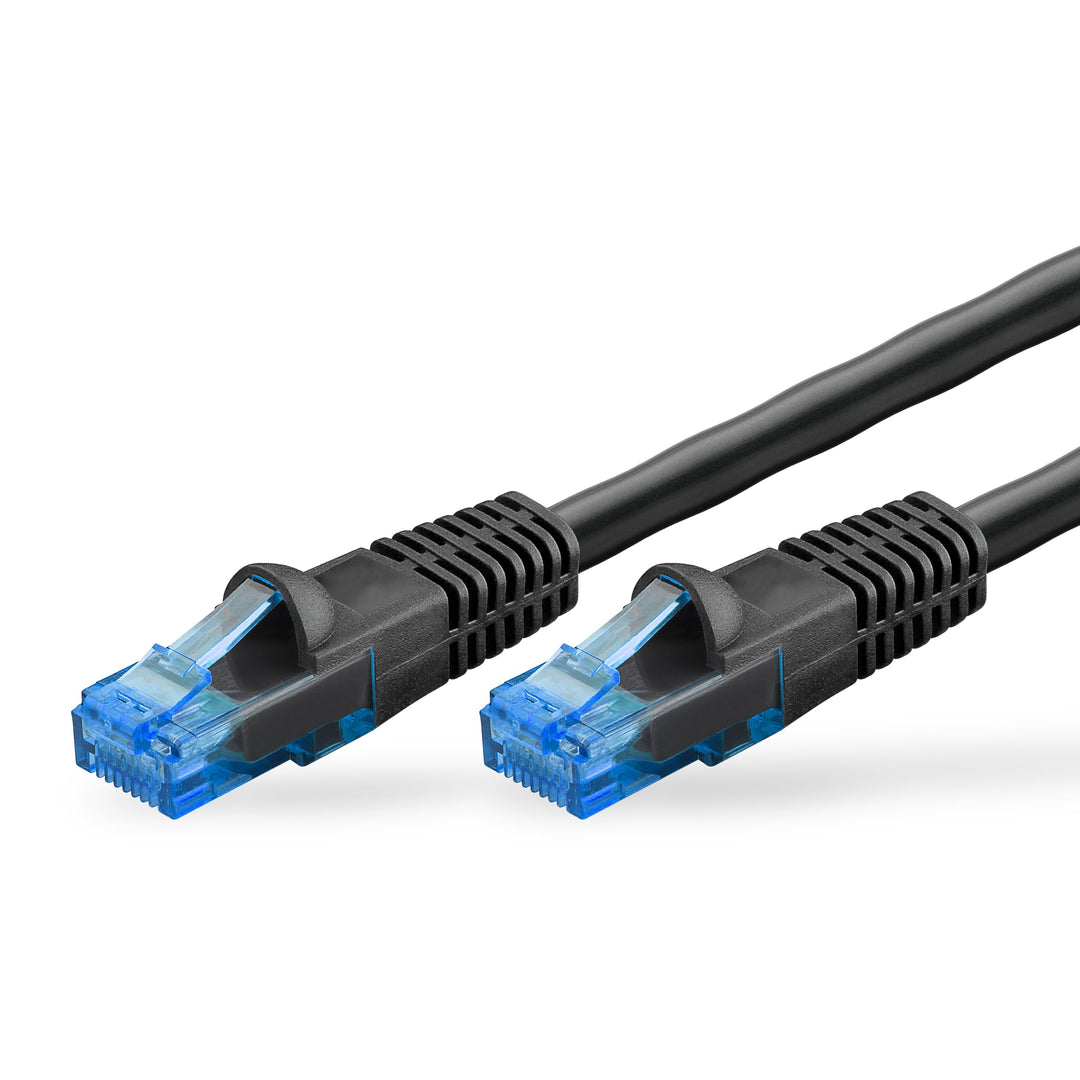 goobay 55437 Outdoor Patchkabel CAT 6 Kabel / 2fach PE Mantel Wasserdicht / RJ45 Stecker Ethernet Ka