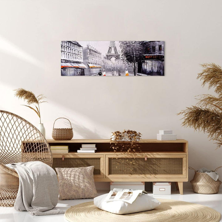 Bilder auf Leinwand Architektur Paris Eiffle Frankreich Leinwandbild 90x30cm Wandbilder Dekoration W