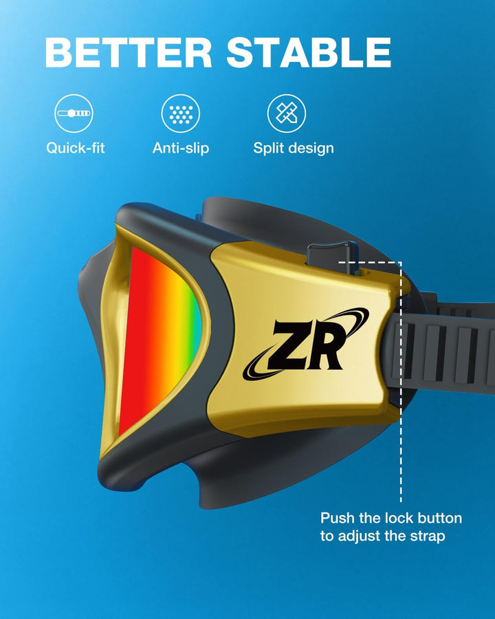 ZIONOR G1 - Polarisierte Schwimmbrille für Unisex und Erwachsene und Damen, beschlagfrei, 100% UV-Sc