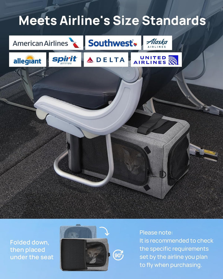 pecute Katzentasche Transporttasche Flugtasche Stabiler Halt Haustier Tragetasche, Transportbox Katz