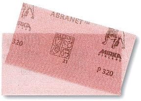 Mirka Abranet Netz-Schleifstreifen 70x125 mm Klett / Korn P600 / 50 Stk / zum Schleifen von Holz, Sp