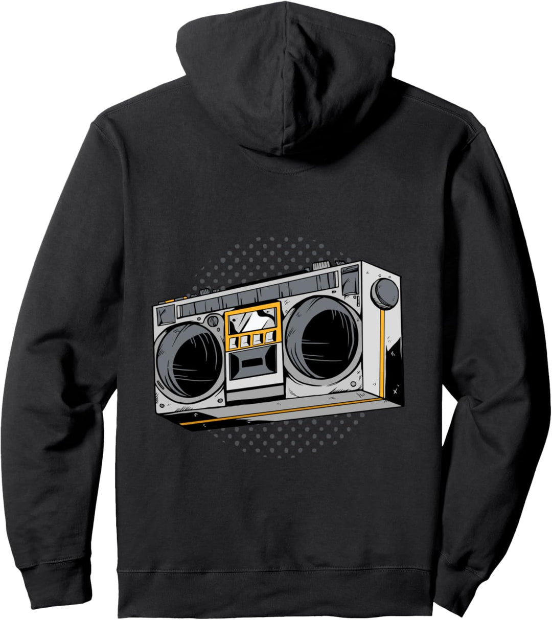 80s Radio Retro Pullover Hoodie