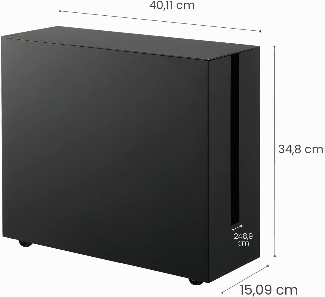 Yamazaki Tower Kabelabdeckungen, Metall, Schwarz, One Size One Size Schwarz, One Size Schwarz