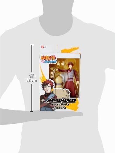 Bandai – Anime Heroes – Naruto Shippuden – Anime Heroes Figur 17 cm – Gaara – 36906, Gaara
