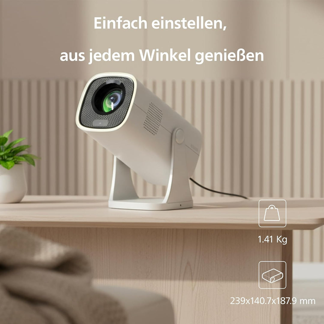 Philips, Neopix 244, Heimkino-Beamer, Full HD 1920 x 1080p, 250 Lumen, LED-Lichtquelle, Spiegelmodus