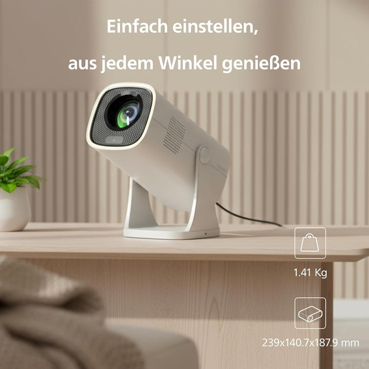 Philips, Neopix 244, Heimkino-Beamer, Full HD 1920 x 1080p, 250 Lumen, LED-Lichtquelle, Spiegelmodus