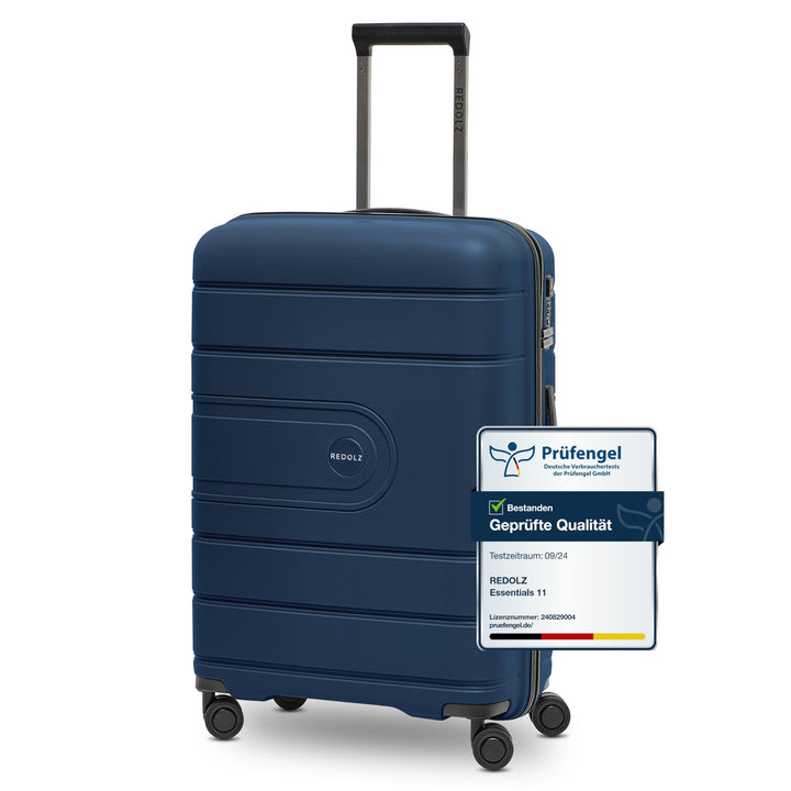 REDOLZ Hartschalen Check-in Koffer | Mittelgrosser M Trolley 45 x 26 x 66 cm aus hochwertigem, leich