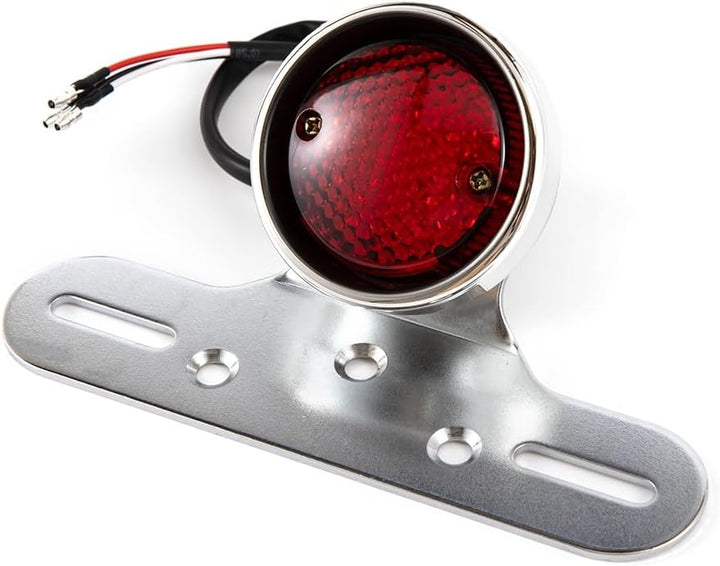 E24 E-Geprüft Motorrad Rücklicht LED Mit Halterung 12V Bremslicht Kennzeichenbeleuchtung Rotlicht fü