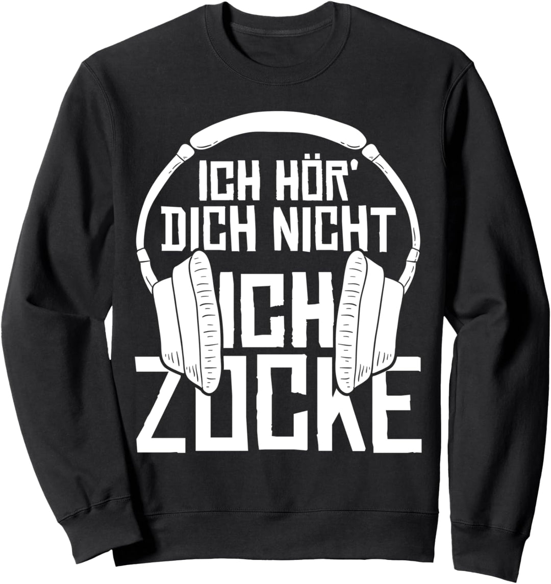 Videospiel Gamer Kopfhörer E Sport Nerd Lustiges Gaming Sweatshirt