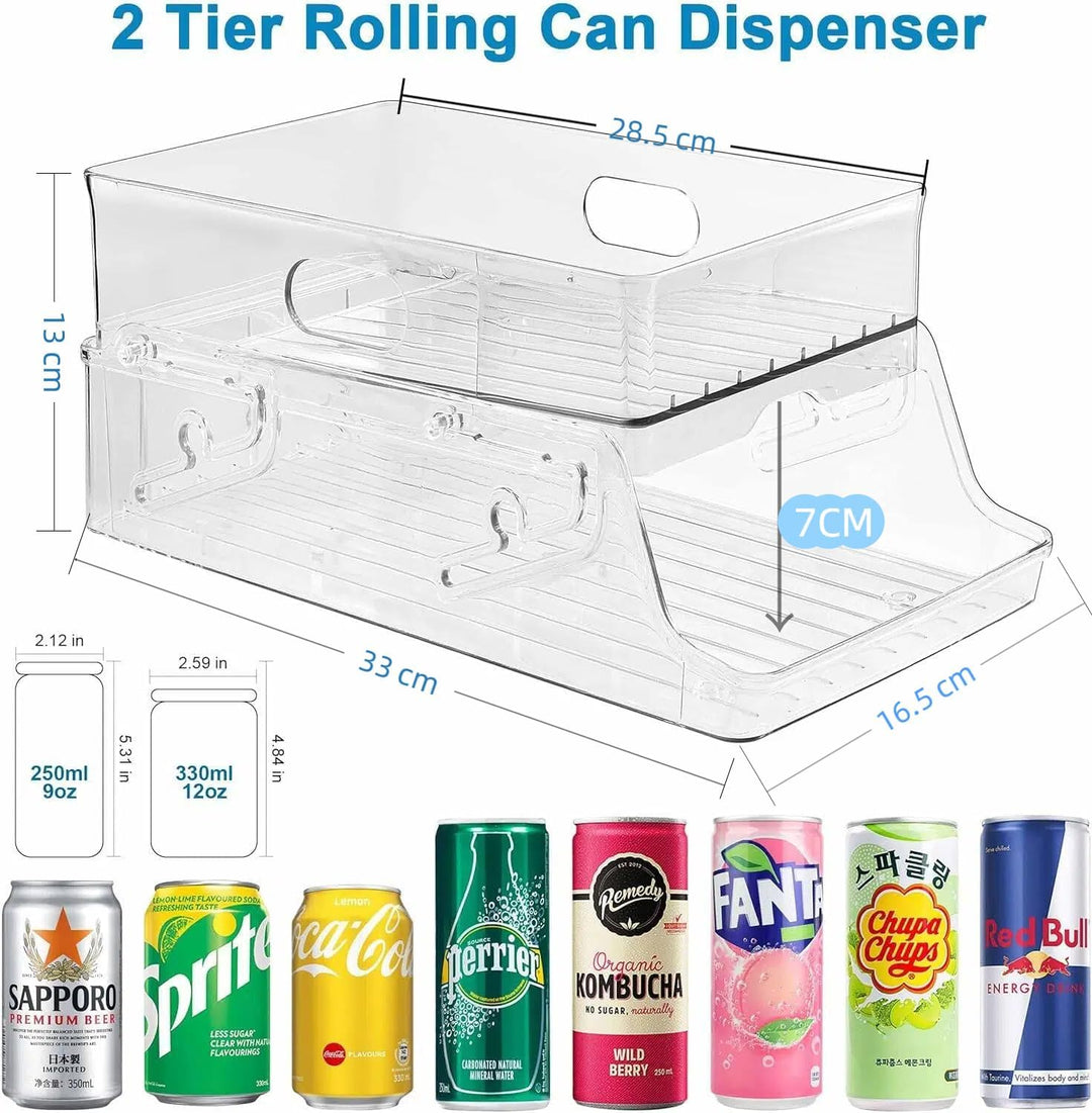 Kühlschrank Dosen Organizer 250 ml/330 ml Dosenspender Getränke Organizer, Foldable Dosenspender küh