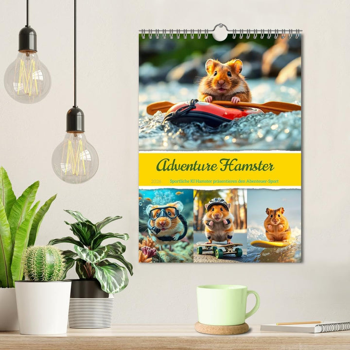 Adventure Hamster - Sportliche KI Hamster präsentieren den Abenteuer-Sport (Wandkalender 2026 DIN A4