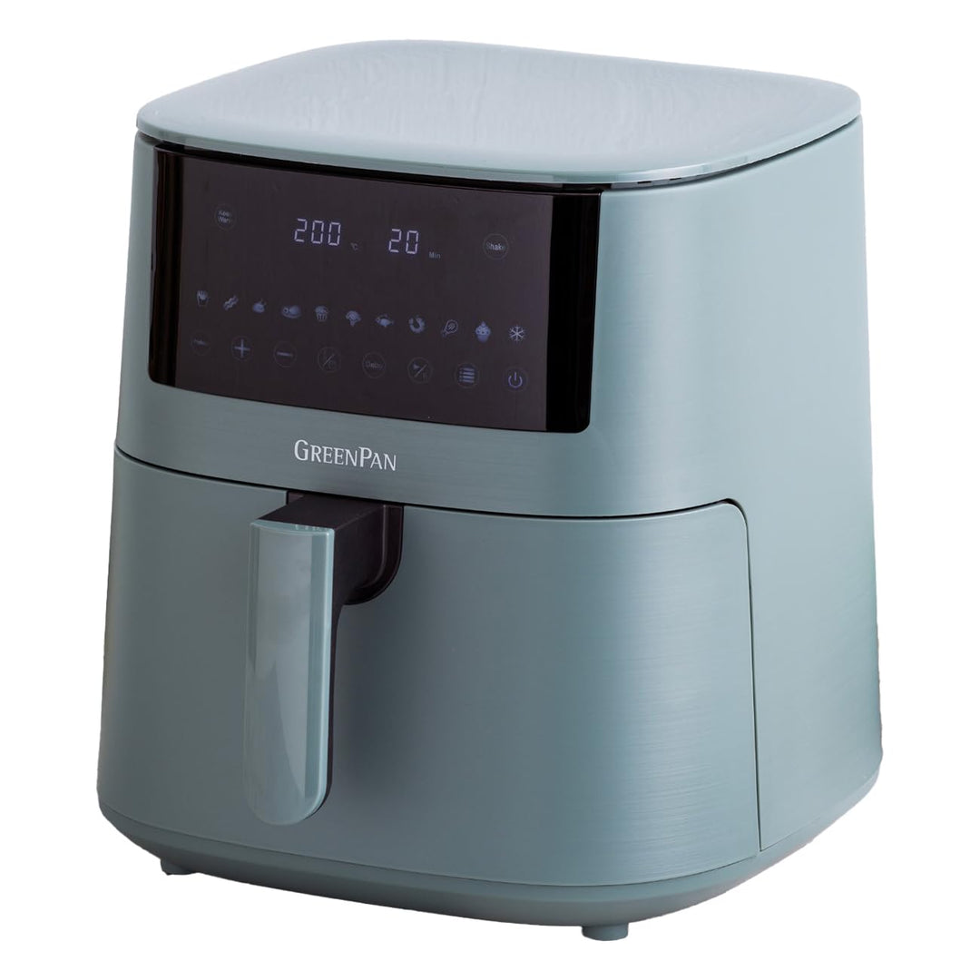 GreenPan Bistro Heissluftfritteuse, Airfryer, 7,2 Liter, 1650 Watt, LED-Touchscreen, Antihaftbeschic