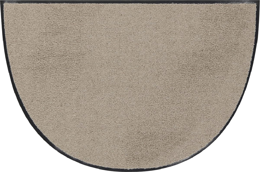 Efia Fussmatte halbrund, Sand, 50x75 cm - (SLU3040-50X75 HALBRUND), Sand