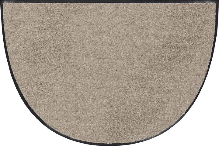 Efia Fussmatte halbrund, Sand, 50x75 cm - (SLU3040-50X75 HALBRUND), Sand