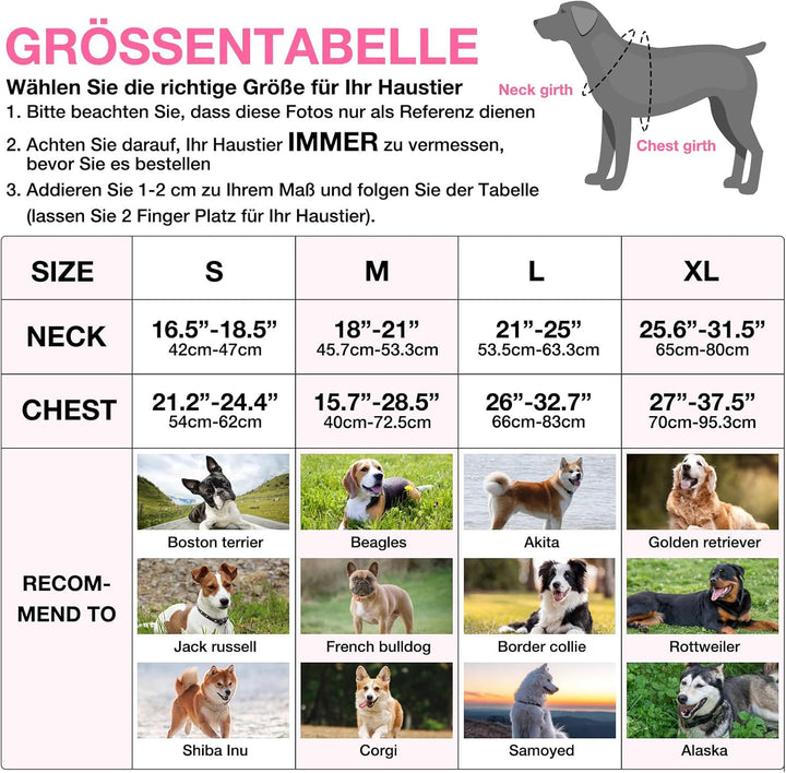 ChalkLit LED Leuchtendes Hundegeschirr USB Wiederaufladbares Vollständig Beleuchtetes Hundegeschirr