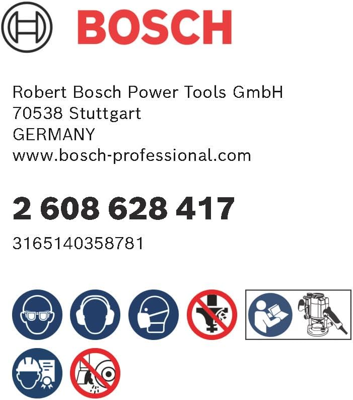 Bosch 1x PRO Falzfräser (für Weichholz, Hartholz, Ø 25,4 mm, Professional Zubehör Handfräse, Kantenf