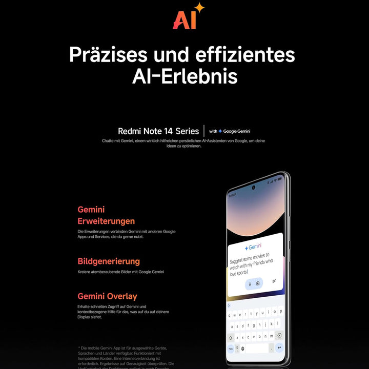Xiaomi Redmi Note 14 Pro+ 5G Smartphone, 12 + 512GB, Blue, 200MP professionelle AI-Kamera, IP68, 120