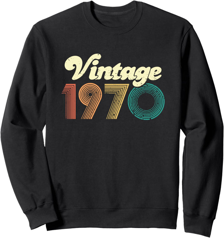 50. Geburtstag Geschenk Vintage 1970 50 Jahre Männer Frauen Sweatshirt