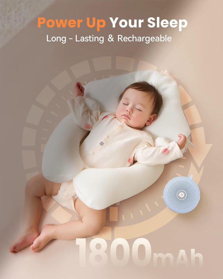 Dreamegg White Noise Machine - D11Max Einschlafhilfe Babys Erwachsene, Portable White Noise Machine