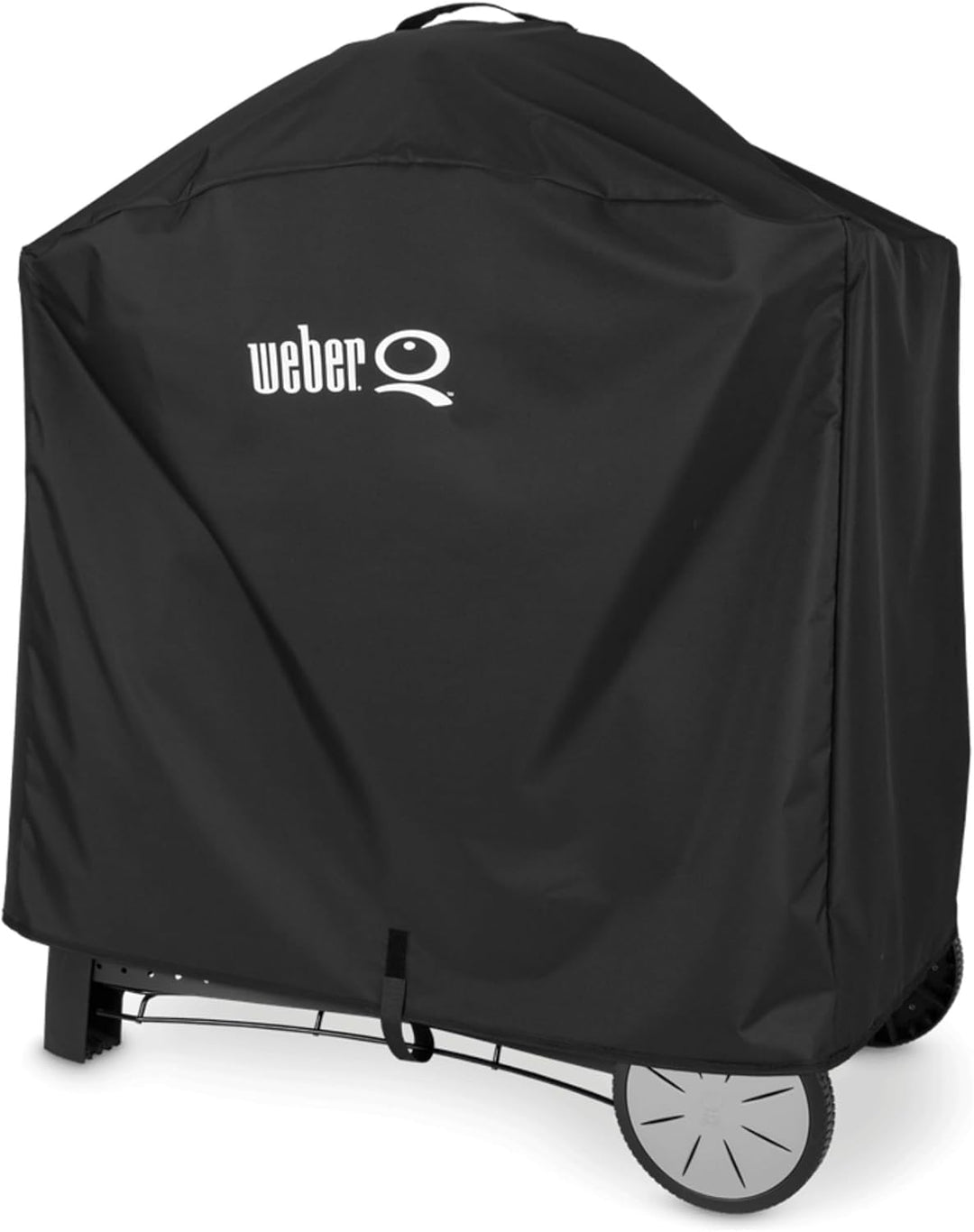 Weber Premium-Abdeckhaube/Für Q 100/1000/200/2000 Grills mit Stand und tragbarem Rollwagen, Atmungsa