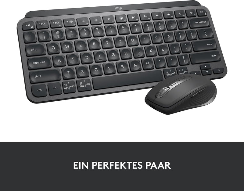 Logitech MX Keys Mini Kabellose Tastatur, Kompakt, Bluetooth, Hintergrundbeleuchtung, USB-C, Kompati