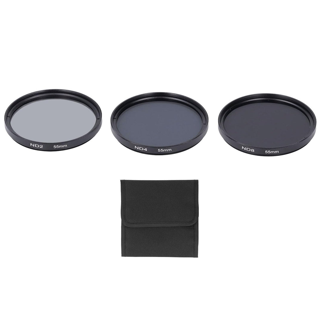 ND-Filterset, mit ND2-Filter, ND4-Filter und ND8-Filter, HD-Mehrschichtbeschichtung, Anti-Überbelich