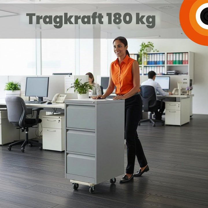 Move-It Plattformwagen mit Griffpolstern, robuster rutschfester Transportrollwagen zum Bewegen von M