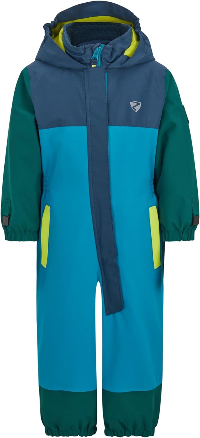 Ziener Unisex Baby Anup Schneeanzug/Skioverall | wasserdicht, winddicht, warm (1er Pack) 104 teal cr