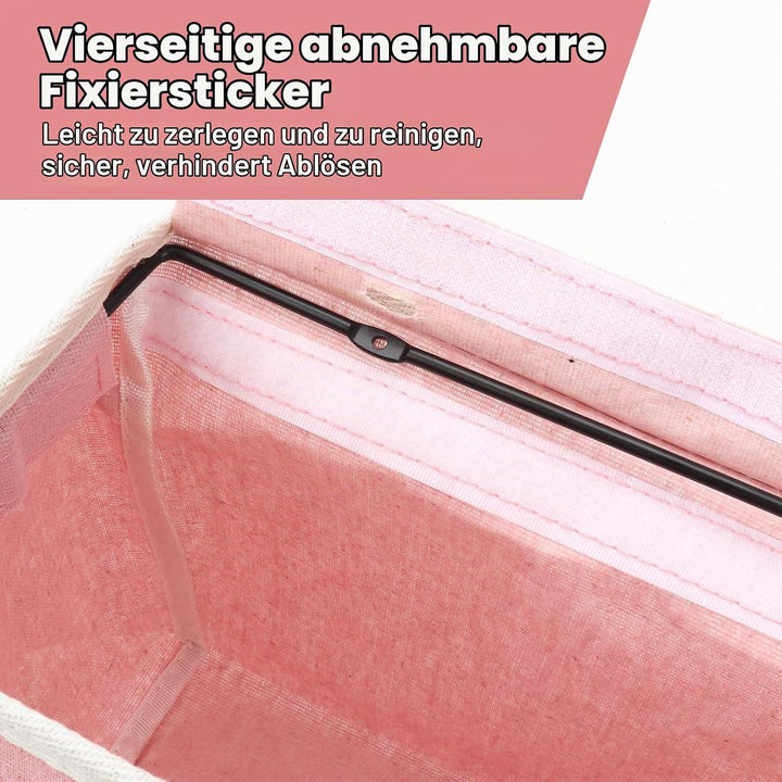 2er-Set Hängeorganizer mit 3 Fächern, Bett Organizer, Rosa, Rosa