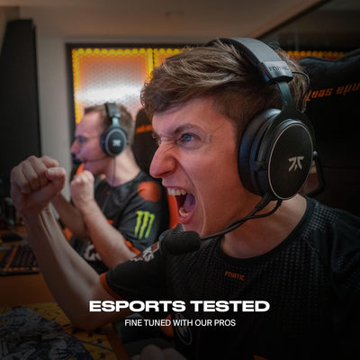 Fnatic React Gaming Headset für E-Sports mit 53-mm-Treibern - Metallrahmen, Präziser Stereo-Sound, A