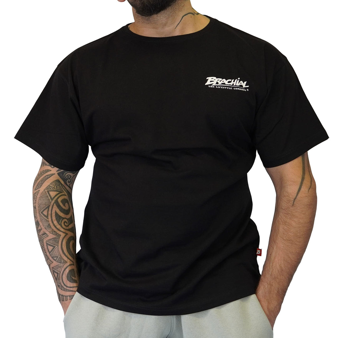 Brachial Premium Herren T-Shirt Lightweight Loose-Fit - für Freizeit Bodybuilding Workout Gym Krafts