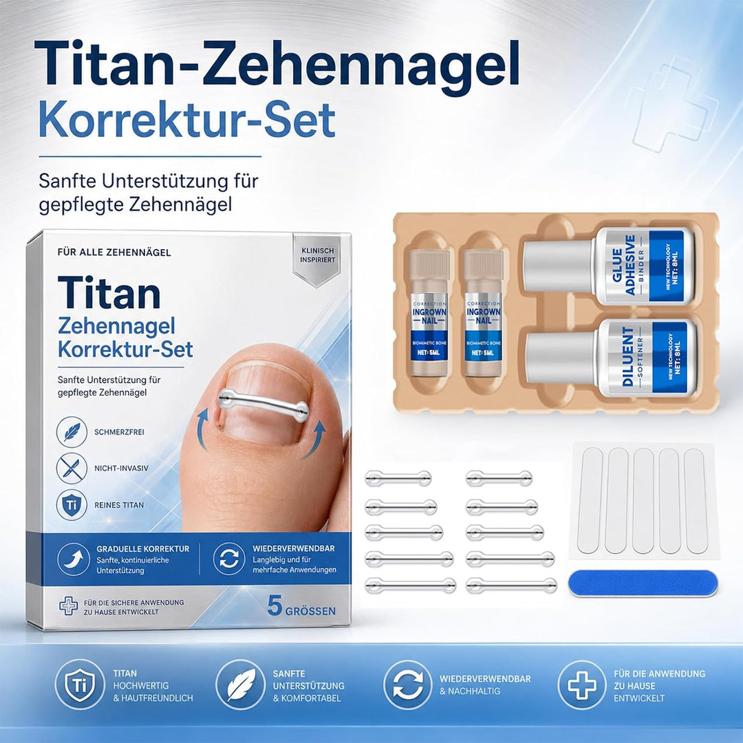 Eingewachsene Zehennägel Set, Korrekturstreifen | für Eingewachsene Zehennägel, Professionelle Anwen