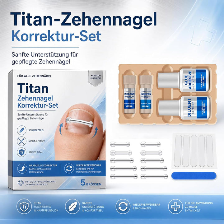 Eingewachsene Zehennägel Set, Korrekturstreifen | für Eingewachsene Zehennägel, Professionelle Anwen