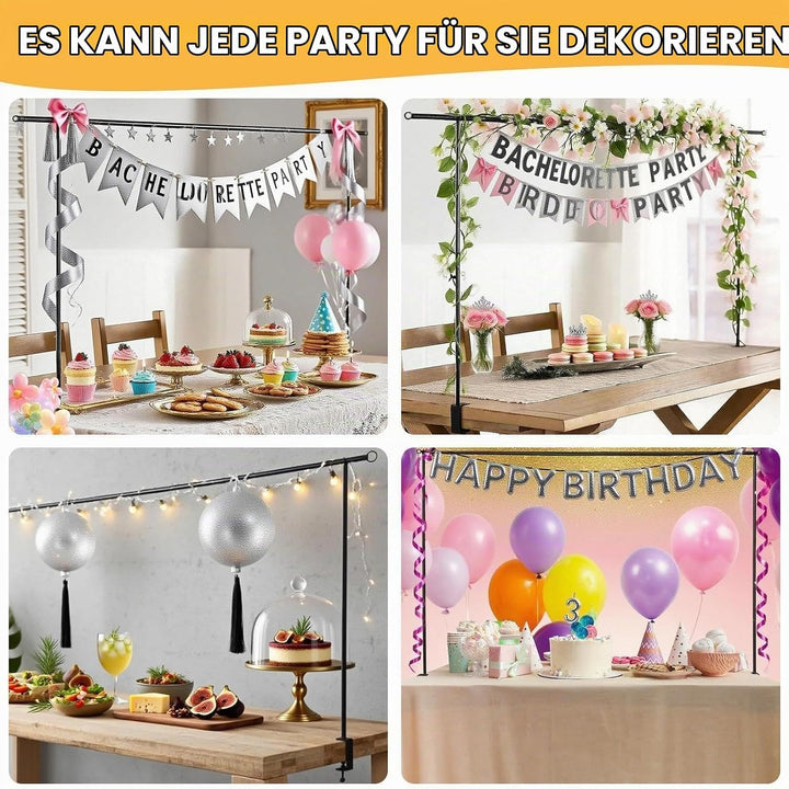 Tischbogen mit Klemmen, Metall Verstellbarer Tischbogenständer 80CM - 250CM Länge, Metal Over Table