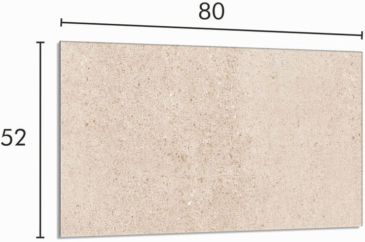 Herdabdeckplatte 80x52 cm 1-teilig Ceranfeldabdeckung Induktion Herdschutz Spritzschutz Glasplatte D