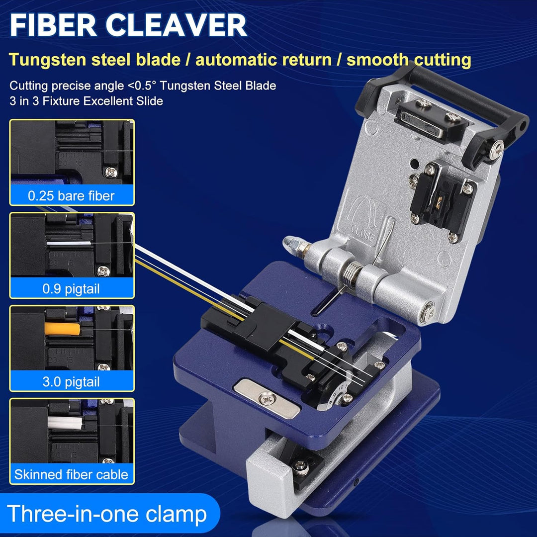 Glasfaser Werkzeug Set, 15 in 1 FTTH Tool kit FTTH Glasfaser Tool Kit Faseroptik FTTH Tool Kit Faser