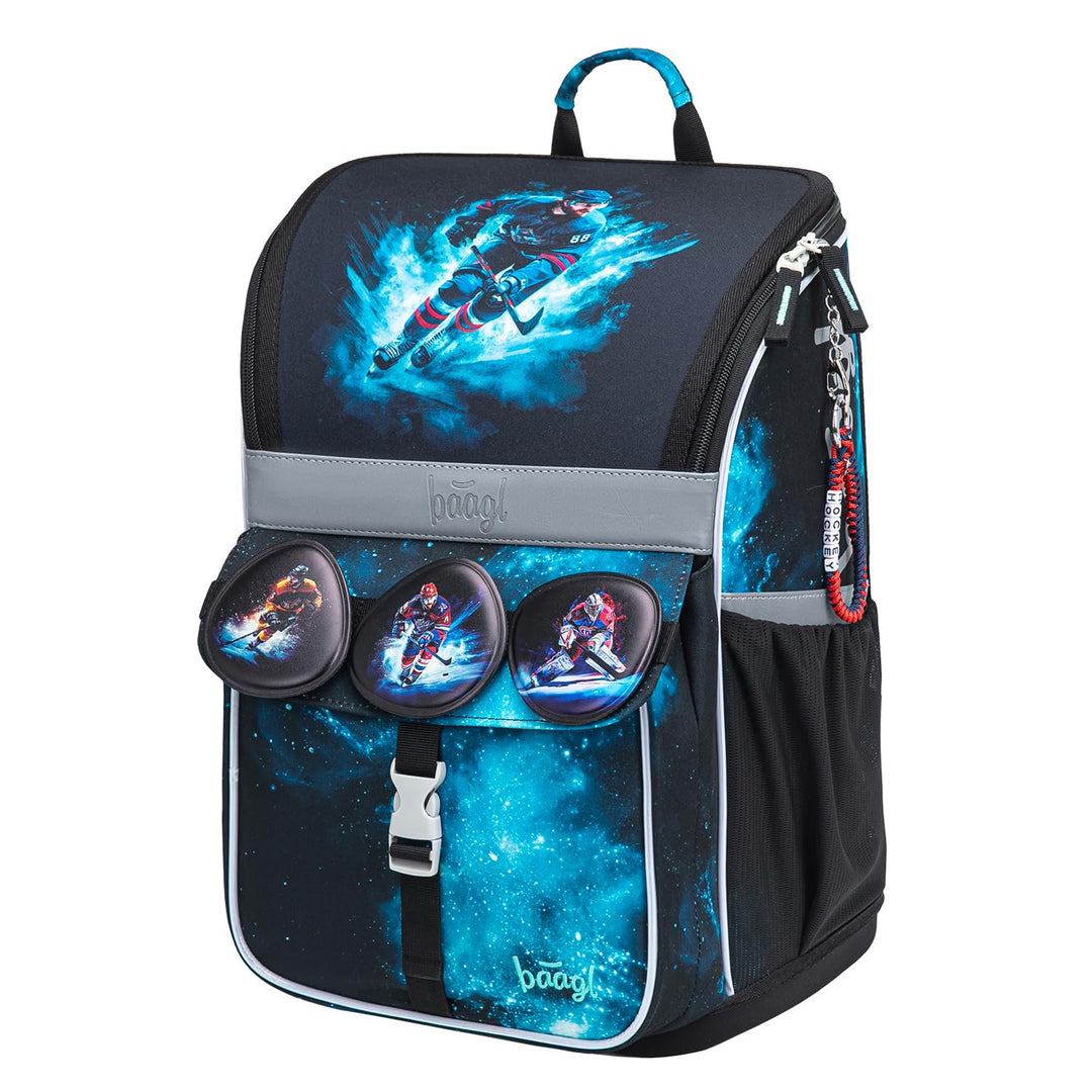 Baagl Schulranzen Jungen Mädchen für 1. Klasse - Ergonomische Schultasche für Kinder - Schulrucksack