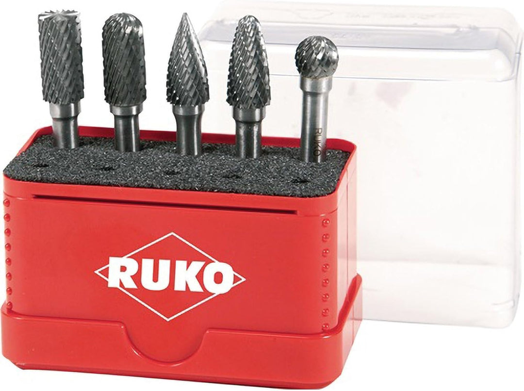 Ruko 116004 Hartmetall Frässtiftesatz, 5-teilig