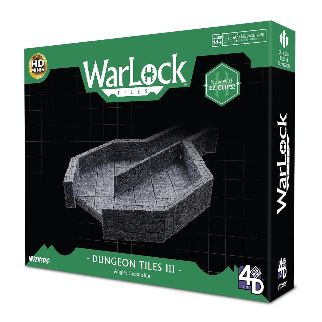WizKids LLC, Warlock Tiles: Dungeon Tile III - Angles, Accessory, Ages 14+ WarLock Tiles: Dungeon Ti