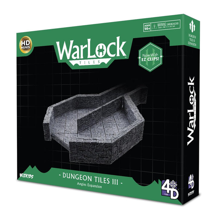 WizKids LLC, Warlock Tiles: Dungeon Tile III - Angles, Accessory, Ages 14+ WarLock Tiles: Dungeon Ti