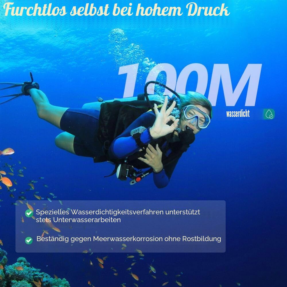 Unterwasserkamera, Aquarium Live Streaming Teich 5MP Kameras mit 32ft Kabel, Kamera