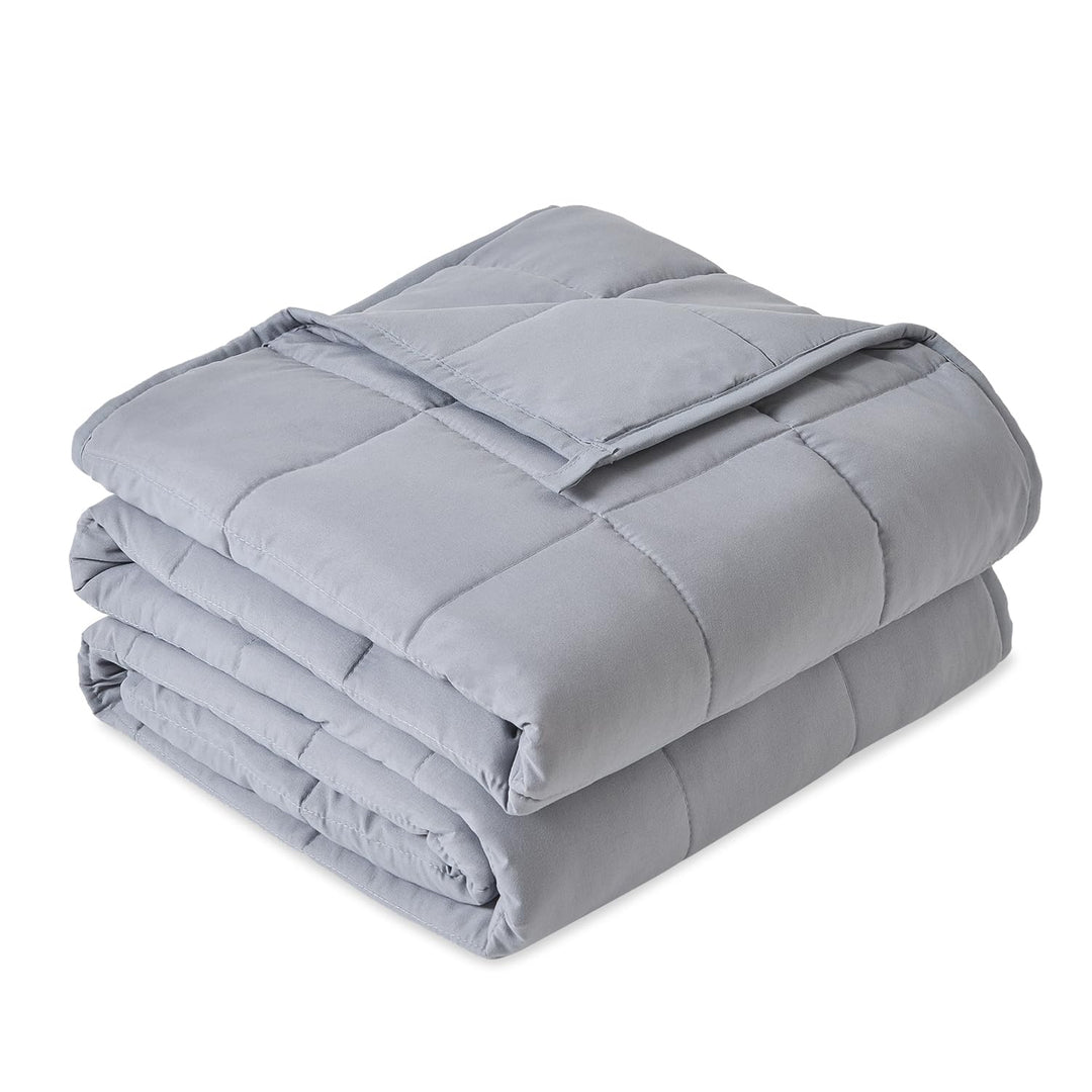 Sivio Gewichtsdecke für Erwachsene 7kg, Atmungsaktive Beschwerungsdecke, weiches Material mit Glaspe