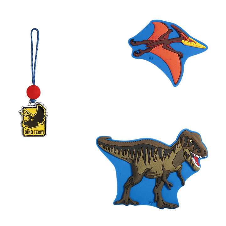 Step by Step Magic MAGS Schleich Dinosaurs, Tarbosauros, blau, 3-TLG, 2 Magnet-Applikationen & 1 Anh