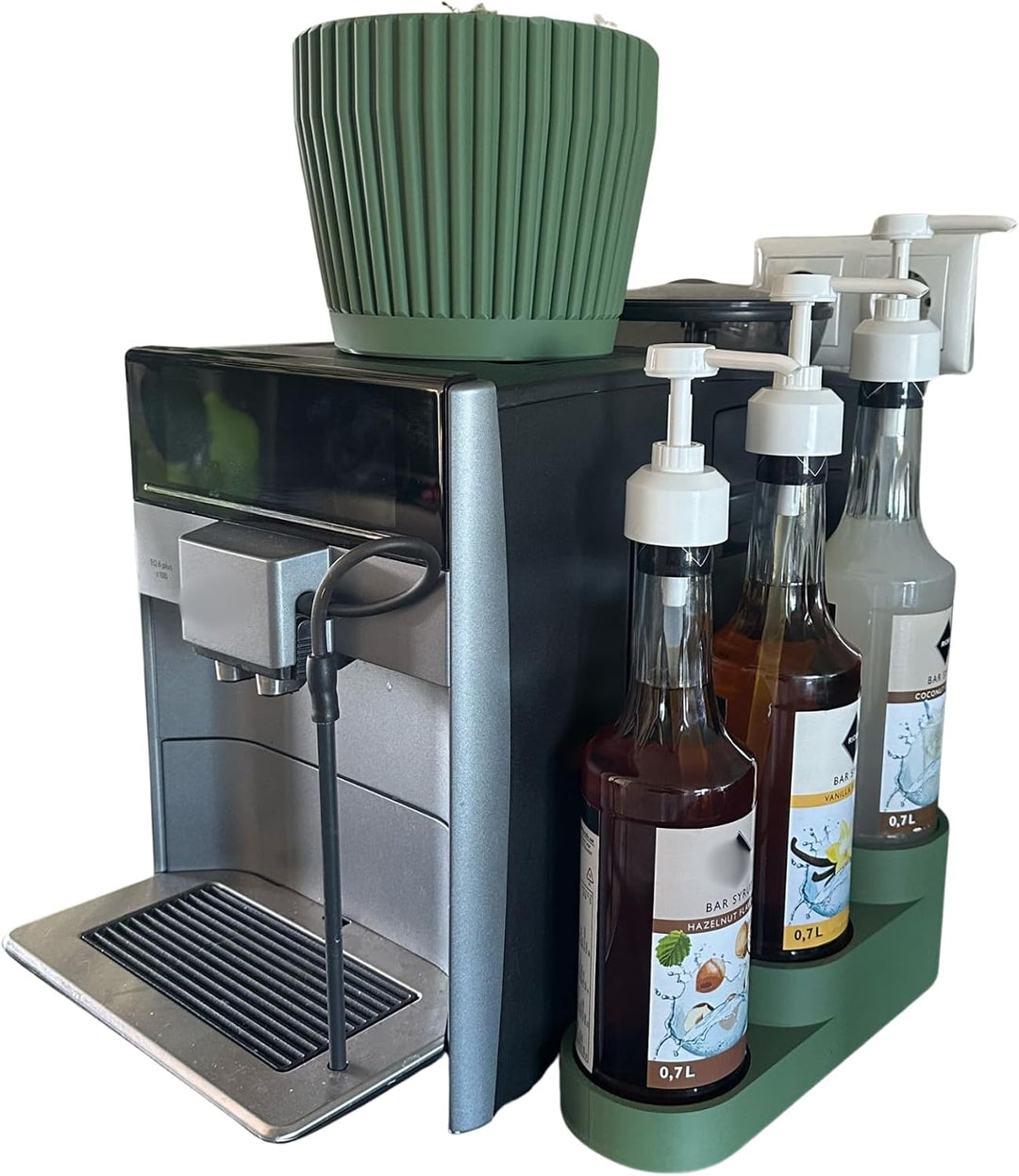 Siruphalter für 1L Flaschen, 3D Gedruckt, Flaschen Organizer für Küche, Coffee Bar &amp; Getränkestation