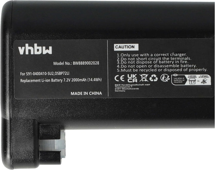 vhbw 2X Akku kompatibel mit Electrolux RX9-2-4STN Saugroboter (2000 mAh, 7,2 V, Li-Ion)
