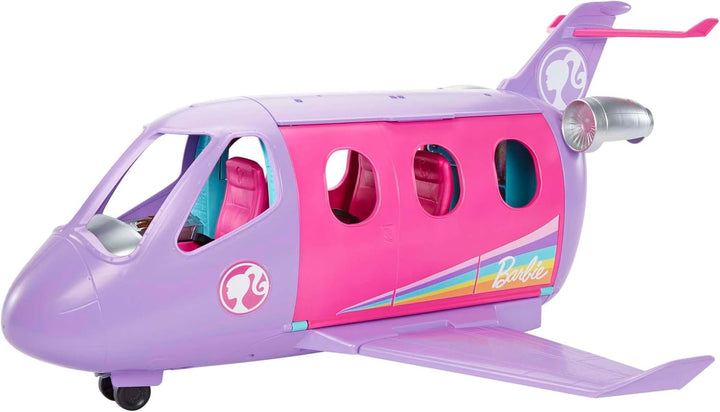 Barbie Flugzeug und Pilot Puppe, Life in The City Airplane Adventures, echte bewegliche Räder, Reise