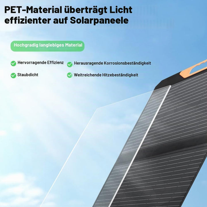Yinleader 70W Falttragbares Solarmodul, 23% Umwandlungseffizienz, Wasserdicht Tragbares Ladegerät So