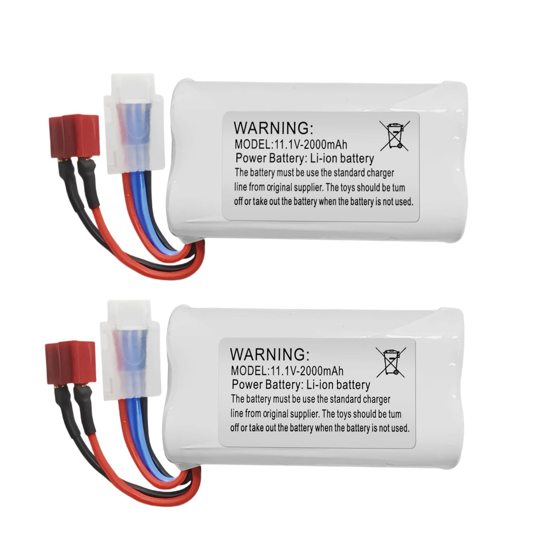 ZYGY 2PCS 11.1V 2000mAh T Plug Lithium Batterie für 210E 200E R608 2104 Brushless High Speed Wasse